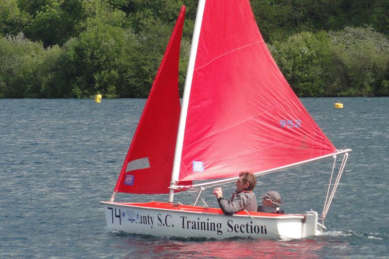 Hansa TT at Notts County photo copyright Ron Sawford taken at Notts County Sailing Club and featuring the Hansa class