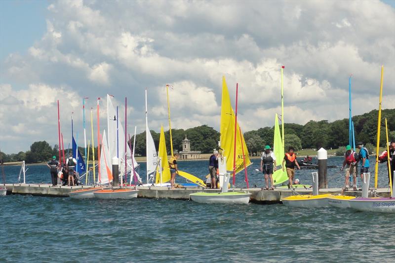 Hansa Europeans at Rutland day 1 photo copyright Ron Sawford taken at Rutland Sailing Club and featuring the Hansa class