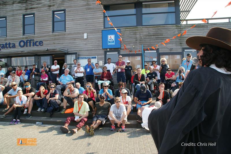 2016 Hansa Worlds Opening Ceremony photo copyright Chris Heil taken at Regatta Center Medemblik and featuring the Hansa class