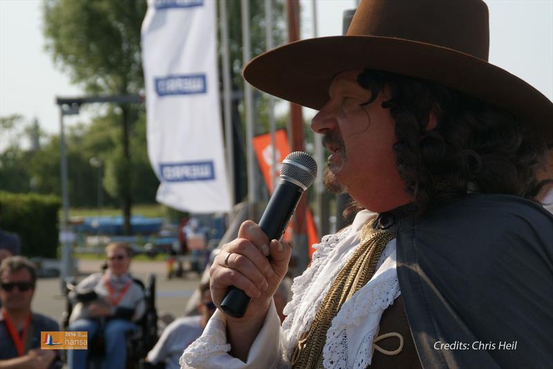 2016 Hansa Worlds Opening Ceremony photo copyright Chris Heil taken at Regatta Center Medemblik and featuring the Hansa class