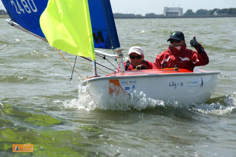 2016 Hansa Worlds day 3 photo copyright Chris Heil taken at Regatta Center Medemblik and featuring the Hansa class