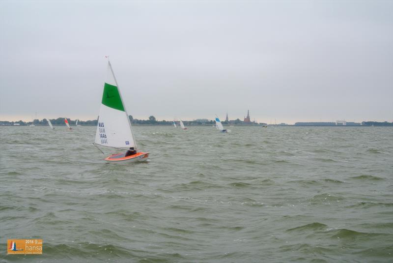 2016 Hansa Worlds day 4 photo copyright Chris Heil taken at Regatta Center Medemblik and featuring the Hansa class