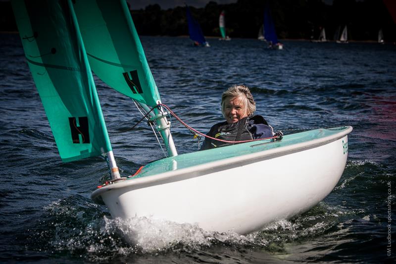 Margaret Foreman wins 2016 Hansa 303 (one person) UK National Championships at Carsington Sailability photo copyright Mark Ludbrook taken at Carsington Sailing Club and featuring the Hansa class