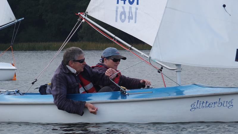 Andy Sheath and Kate Lintott during the Hansa TT at Frensham photo copyright Tony Machen taken at Frensham Pond Sailing Club and featuring the Hansa class