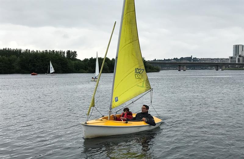 Cardiff Muslim Primary School children benefit from the All Afloat scheme photo copyright RYA Cymru Wales taken at  and featuring the Hansa class