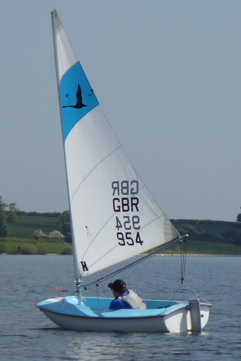 Alastair Carr during the Hansa class National TT at Northampton photo copyright Robert McIntyre taken at Northampton Sailability and featuring the Hansa class