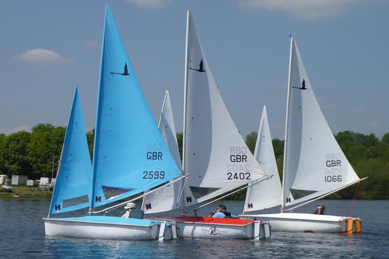 Close racing in the Libertys duing the Hansa class National TT at Northampton photo copyright Robert McIntyre taken at Northampton Sailability and featuring the Hansa class