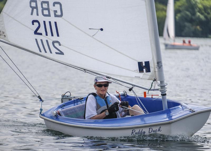 Lindsay Burns wins the 2.3 fleet in the Hansa UK Nationals at Notts County photo copyright David Eberlin taken at Notts County Sailing Club and featuring the Hansa class