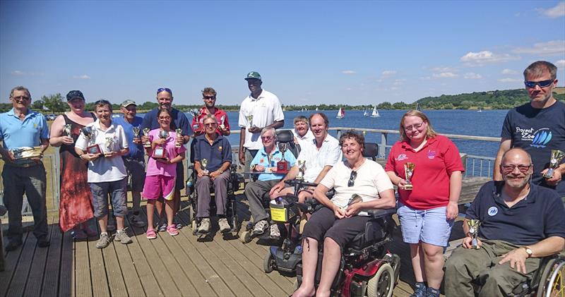 Prize winners in the Hansa UK Nationals at Notts County photo copyright Viv Weston taken at Notts County Sailing Club and featuring the Hansa class