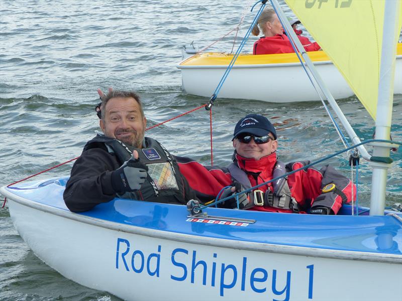 Steve Kitson & Jane Knight during the Oxford Hansa TT photo copyright Richard Johnson taken at Oxford Sailing Club and featuring the Hansa class