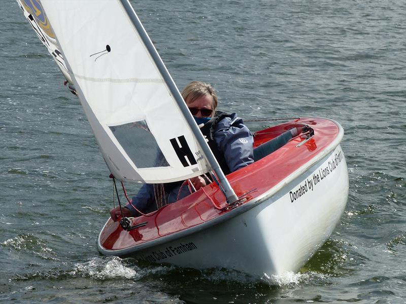 Margaret Foreman during the Oxford Hansa TT photo copyright Richard Johnson taken at Oxford Sailing Club and featuring the Hansa class