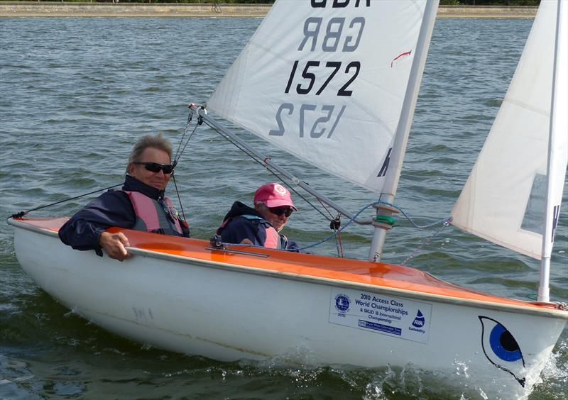 Peter and Peta Etherton during the Oxford Hansa TT photo copyright Richard Johnson taken at Oxford Sailing Club and featuring the Hansa class