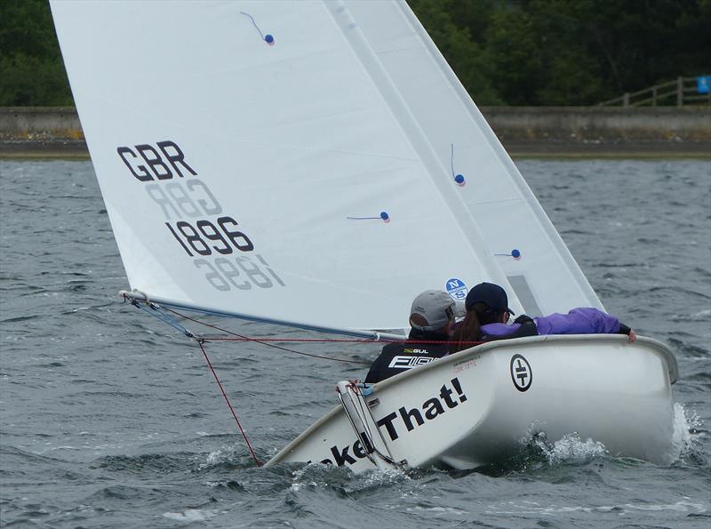 Natalia and Alan Hillman, 1st 303 double in the Hansa TT at Oxford photo copyright Richard Johnson taken at Oxford Sailing Club and featuring the Hansa class
