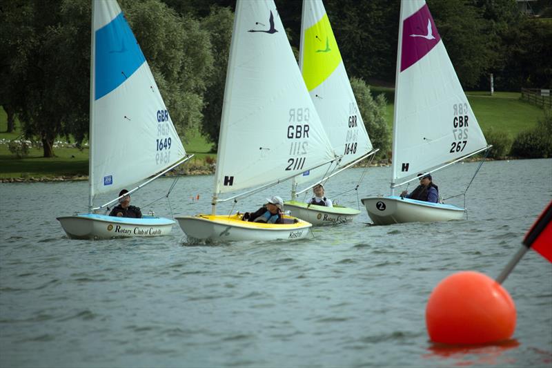 2.3 start during the 2019 Hansa UK Nationals at Rutland photo copyright John Deane taken at Rutland Sailing Club and featuring the Hansa class