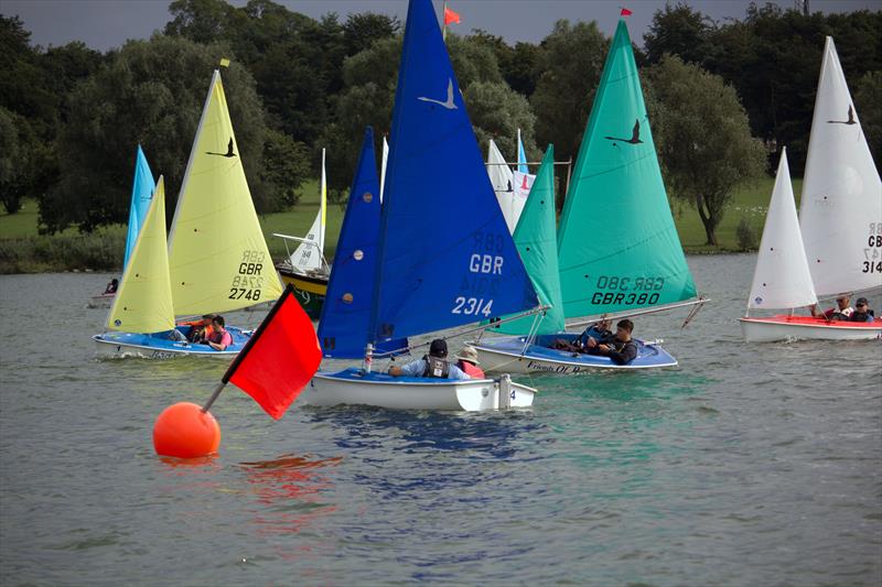 303 start during the 2019 Hansa UK Nationals at Rutland photo copyright John Deane taken at Rutland Sailing Club and featuring the Hansa class