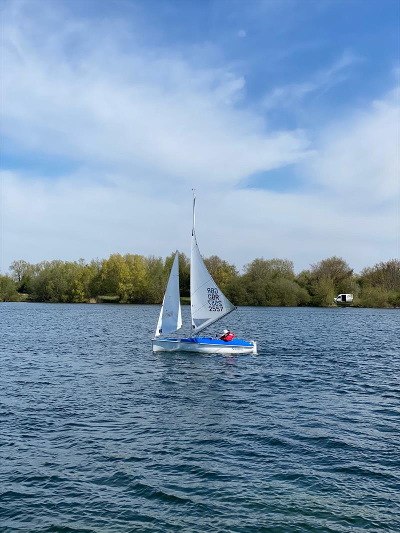 Paul Philips in the Liberty fleet during the 2021 Hansa TT at Whitefriars photo copyright Nicky Durston taken at Whitefriars Sailing Club and featuring the Hansa class