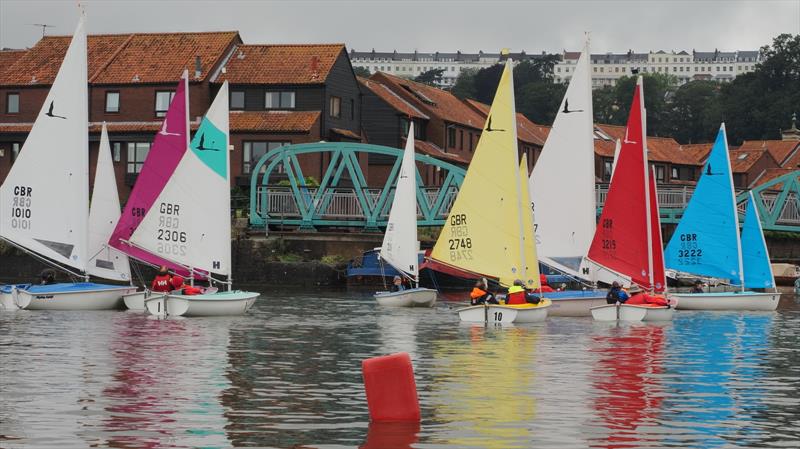 Mixed fleet during the Hansa TT at Bristol photo copyright Pete Farmer taken at Baltic Wharf Sailing Club and featuring the Hansa class