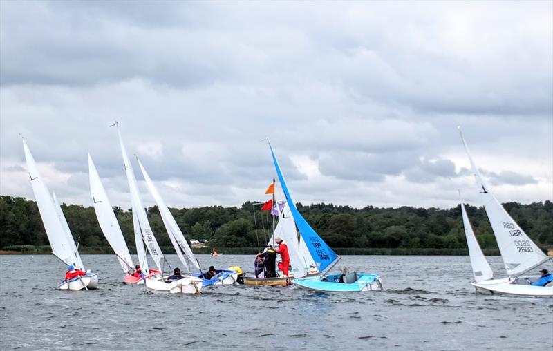 David Durston and Paul Philliips lead the Liberty fleet during the Hansa TT at Frensham - photo © Tony Machen