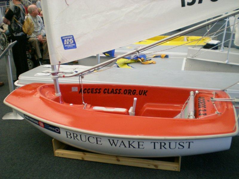 This small Access dinghy has a simple seat and is steered by a central lever photo copyright Magnus Smith / www.yachtsandyachting.com taken at RYA Dinghy Show and featuring the Hansa class