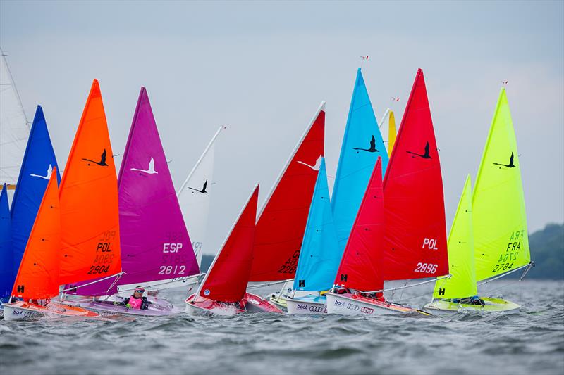 A year ago Piotr Cichocki (POL 2904) became World Champion in the Hansa 303, with the event hosted by Kieler Woche. This year the world's biggest sailing regatta is hosting the European Championships and the Polish sailor is once again setting the pace - photo © Sascha Klahn / Kiel Week