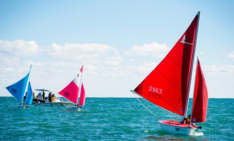 Chris Symonds (AUS) leads the Hansa Mens - Final Day - Para Sailing World Championship, Sheboygan, Wisconsin, USA photo copyright Cate Brown taken at  and featuring the Hansa class