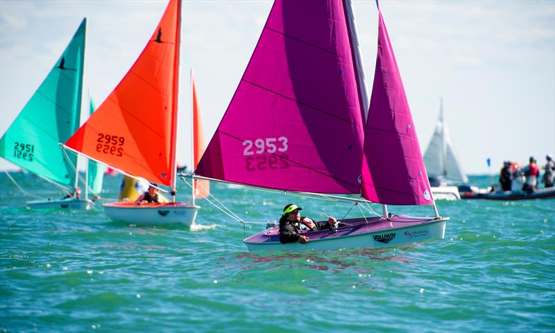 Paula Marques (BRA) leads the Hansa Womens fleet - Final Day - Para Sailing World Championship, Sheboygan, Wisconsin, USA photo copyright Cate Brown taken at  and featuring the Hansa class