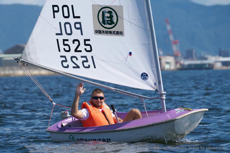 Hansa World and International Championships day 1 photo copyright Adamo Aono taken at  and featuring the Hansa class