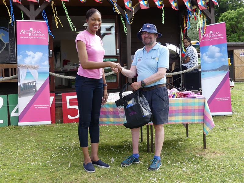 Chris Willoughby (First Hansa) at the 7th Antigua Sailing Day Regatta at St Edmundsbury photo copyright Mike Steele taken at St Edmundsbury Sailing & Canoeing Association and featuring the Hansa class