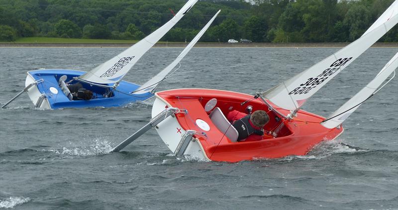 Val Millward and Tessa Watkiss in the Hansa TT at Oxford photo copyright Richard Johnson taken at Oxford Sailing Club and featuring the Hansa class