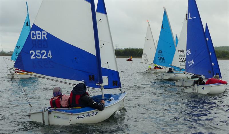 303 start in the Hansa TT at Oxford photo copyright Richard Johnson taken at Oxford Sailing Club and featuring the Hansa class