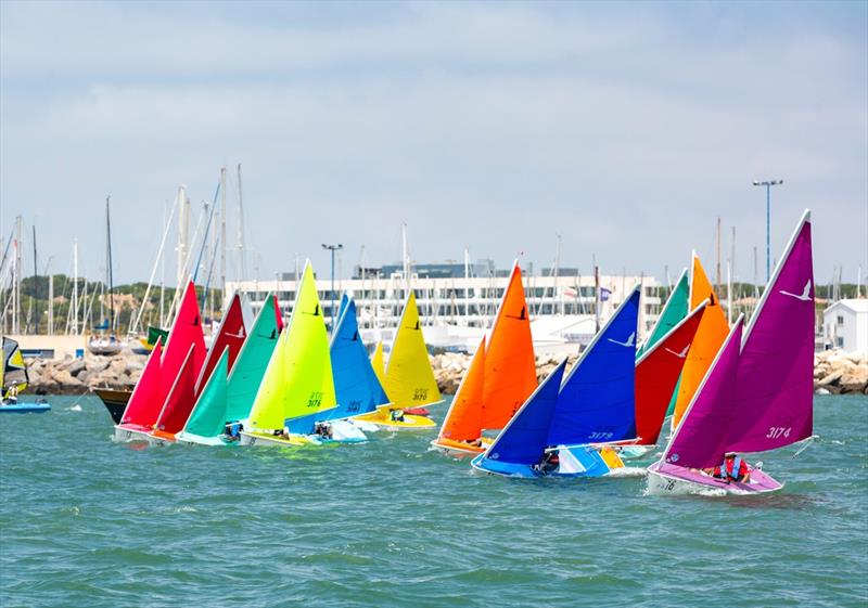 Hansa 303 class line up to race photo copyright Miguel Angel Páez taken at  and featuring the Hansa class