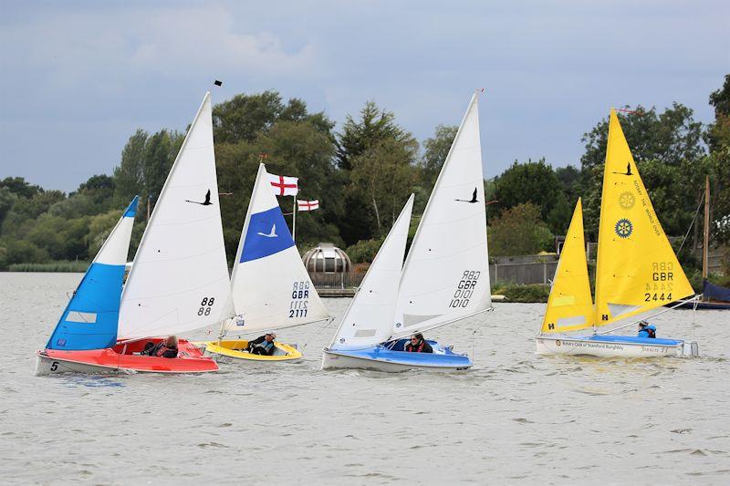 Liberty fleet going upwind - Hansa National TT Series at Waveney & Oulton Broad photo copyright Karen Langston taken at Waveney & Oulton Broad Yacht Club and featuring the Hansa class