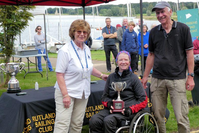 Christine Spray and John Williams win the SKUD 18 Uk National Championships photo copyright Ivor Barrett taken at Rutland Sailing Club and featuring the Hansa class