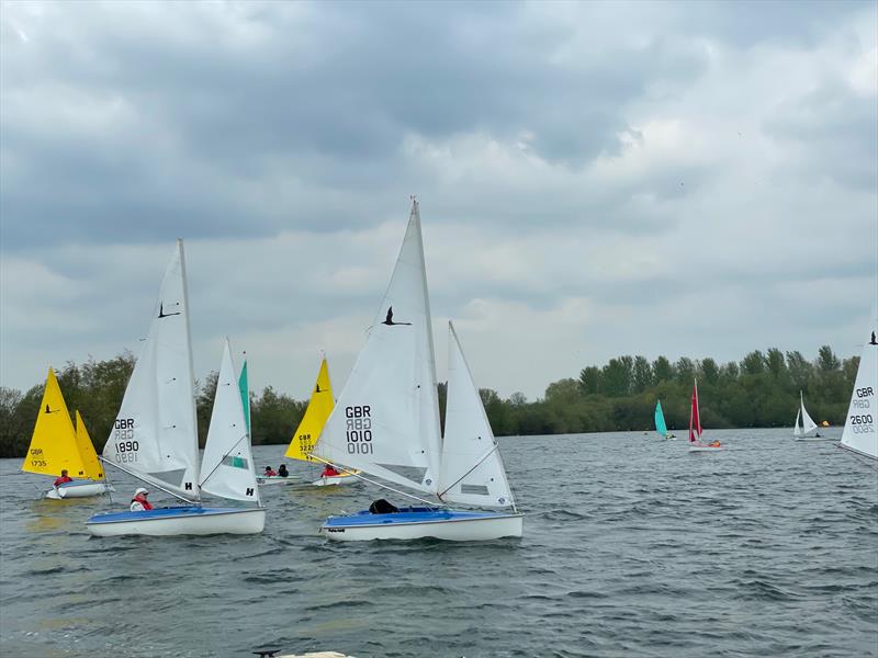 Mixed fleet during the 2022 Hansa TT at Whitefriars photo copyright Nicky Durston taken at Whitefriars Sailing Club and featuring the Hansa class