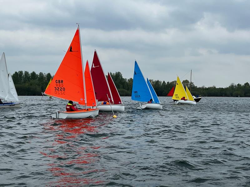 Hansa 303 1 Person start during the 2022 Hansa TT at Whitefriars photo copyright Nicky Durston taken at Whitefriars Sailing Club and featuring the Hansa class