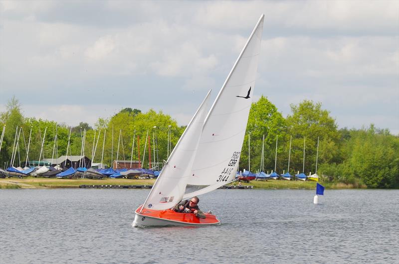 New Forest Hansa TT - Liberty David Durston photo copyright Chris Wales taken at Spinnaker Sailing Club and featuring the Hansa class