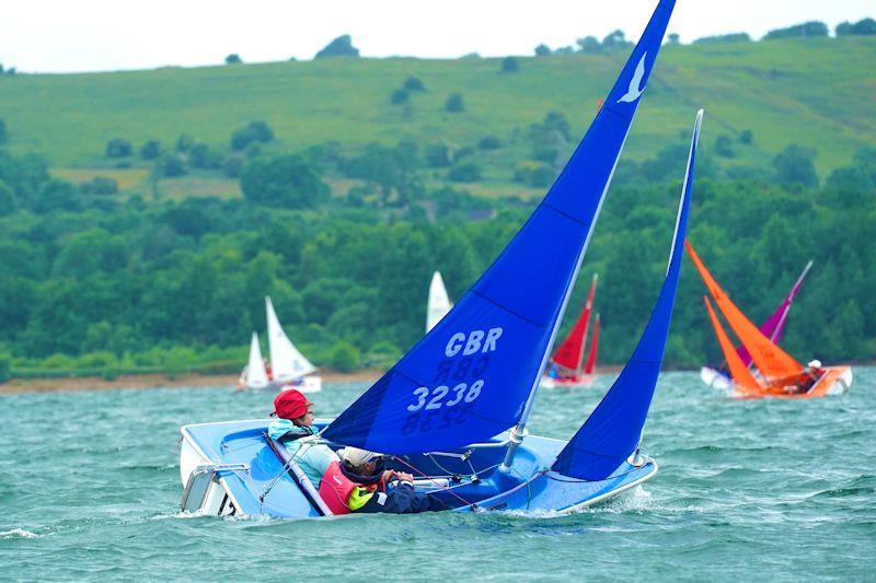 303s on a gusty beat - Hansa UK National Championships at Carsington photo copyright Rosie Thomas taken at Carsington Sailing Club and featuring the Hansa class