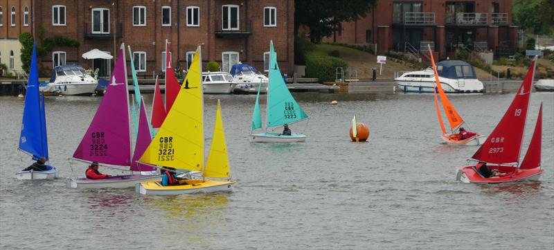 Waveney Hansa TT - At the windward mark photo copyright Richard Morling taken at Waveney & Oulton Broad Yacht Club and featuring the Hansa class