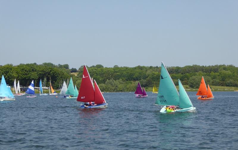 303s upwind during the Northampton Hansa TT photo copyright Chris Dabbs taken at Northampton Sailing Club and featuring the Hansa class