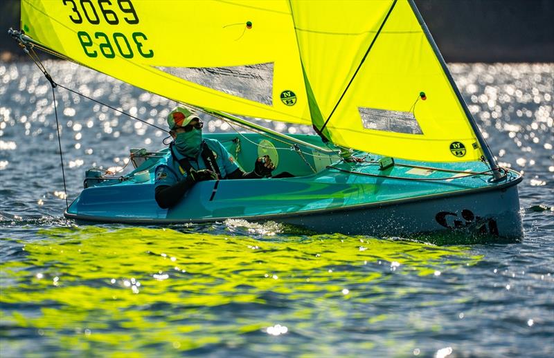 Hiroshi Haseyama's (JPN) Liberty casts a yellow hue on a magic day - 2025 Hansa and Para World Championships day 2 - photo © Hiroshi Haseyama