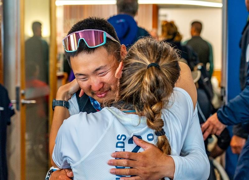 Gauthier Bril - the look says it all - 2025 Hansa and Para World Championships - photo © Alex Dare, Hansa Worlds