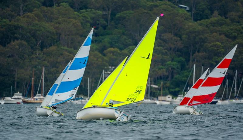 Yuen Wai Foo (HKG) red and white sail - winner of the Liberty Worlds - 2025 Hansa and Para World Championships - photo © Alex Dare, Hansa Worlds