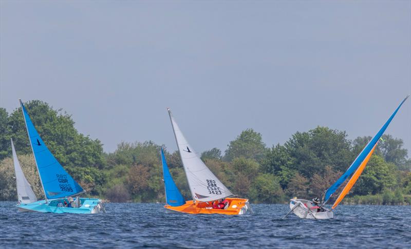 Liberty fleet beating upwind - Hansa UK Traveller Trophy Series event at Notts County - photo © David Eberlin
