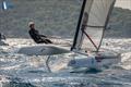 A-Cat Worlds at Toulon, France Day 6 - Ravi Parent USA, the 2022 Champion sailed a good championships, but an early DNF and then several off podium finishes left him in 4th © Gordon Upton / www.guppypix.com