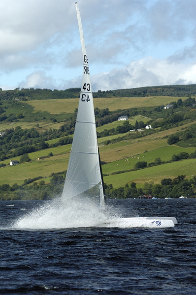 40 teams for the Marine Design International Loch Ness Monster Race photo copyright Steve Arkley / www.sailshots.co.uk taken at  and featuring the A Class Catamaran class