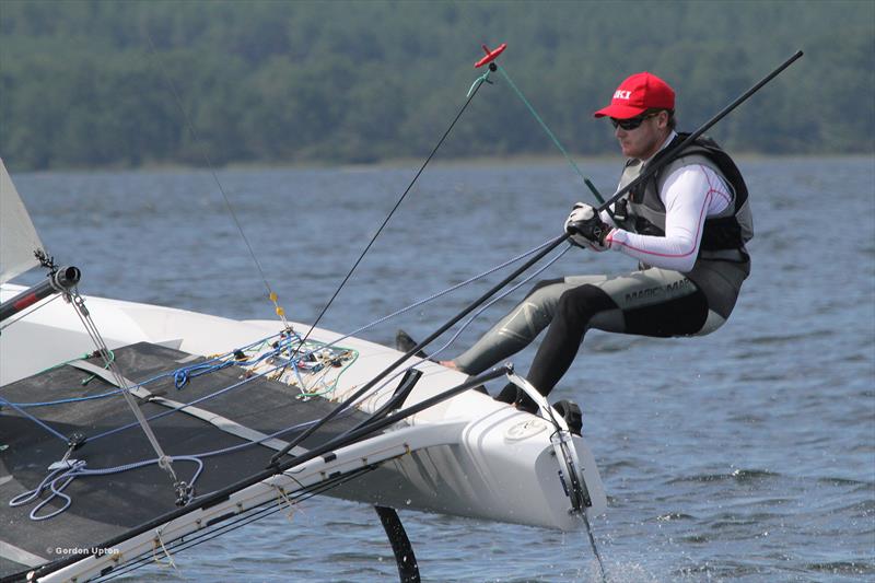 Steve Brewin during the A Class Catamaran European photo copyright Gordon Upton taken at Cercle de la Voile de Bordeaux and featuring the A Class Catamaran class