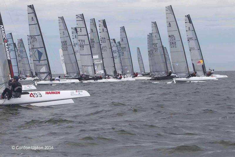 A Class Cat Worlds at Medemblik day 4 photo copyright Gordon Upton taken at Regatta Center Medemblik and featuring the A Class Catamaran class