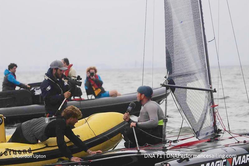 Mischa Heemskerk wins the A Class Cat Worlds at Medemblik photo copyright Gordon Upton taken at Regatta Center Medemblik and featuring the A Class Catamaran class