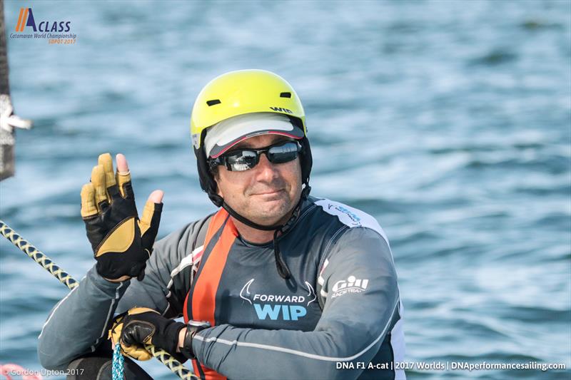 2000 Olympics sailor Adam May sends love at the A Class Cat Worlds - photo © Gordon Upton