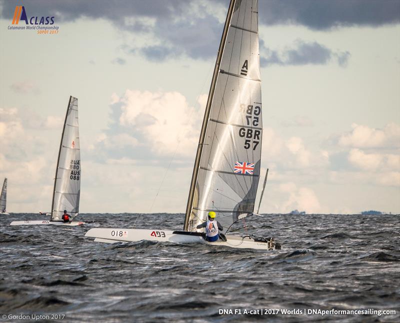 GBR Olympian and National Champion Adam May photo copyright Gordon Upton taken at  and featuring the A Class Catamaran class